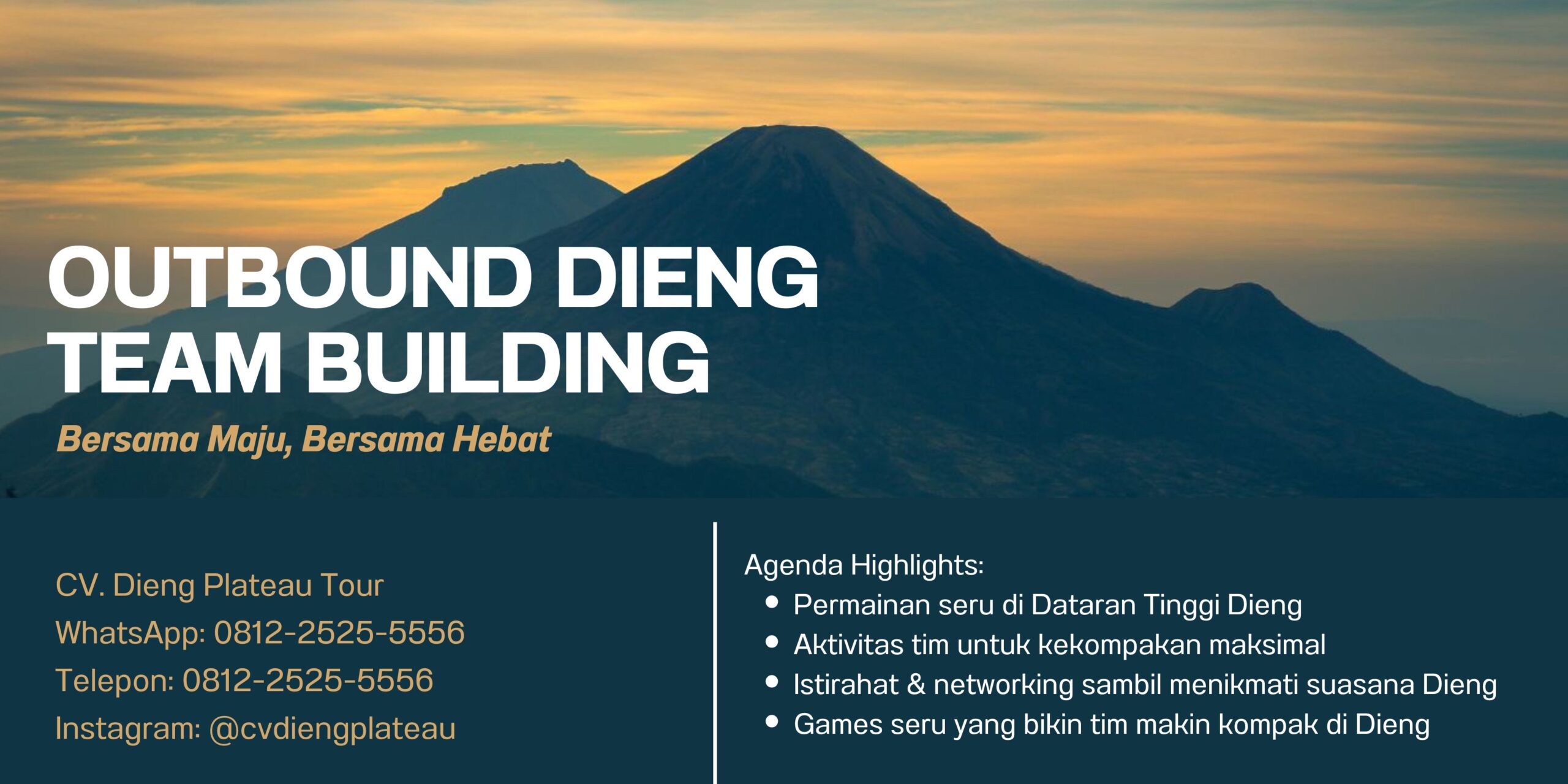 Outbound, Outing, Team Building & Gathering di Dieng